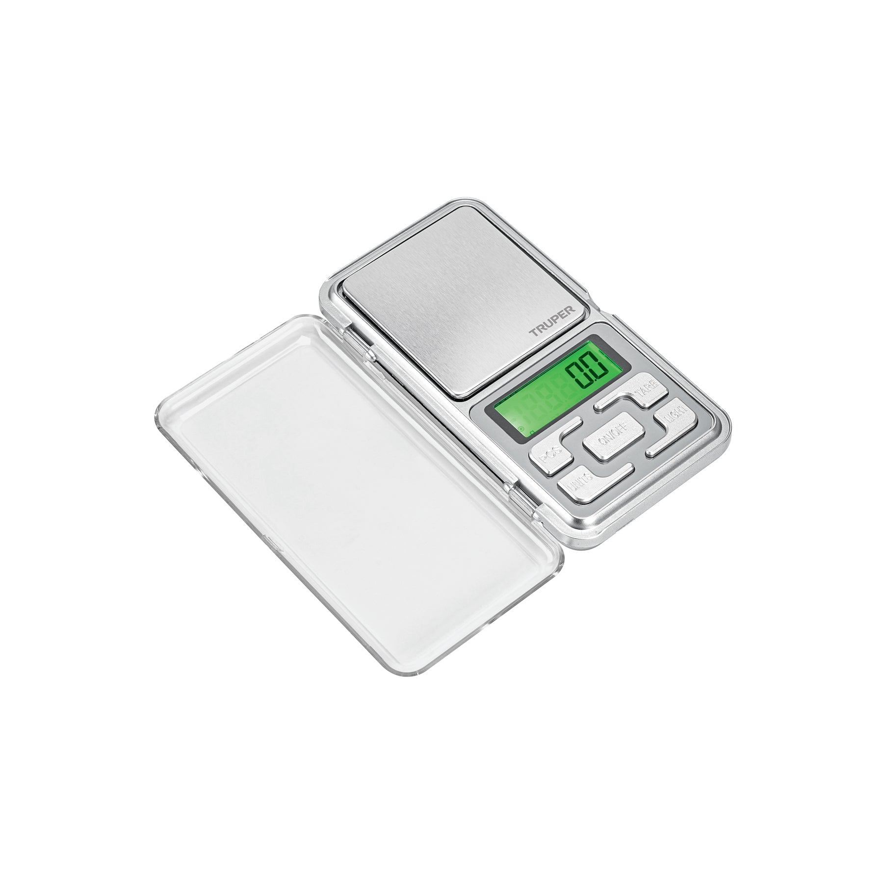 100786 Báscula electrónica de bolsillo, de pilas, 500 g, Truper