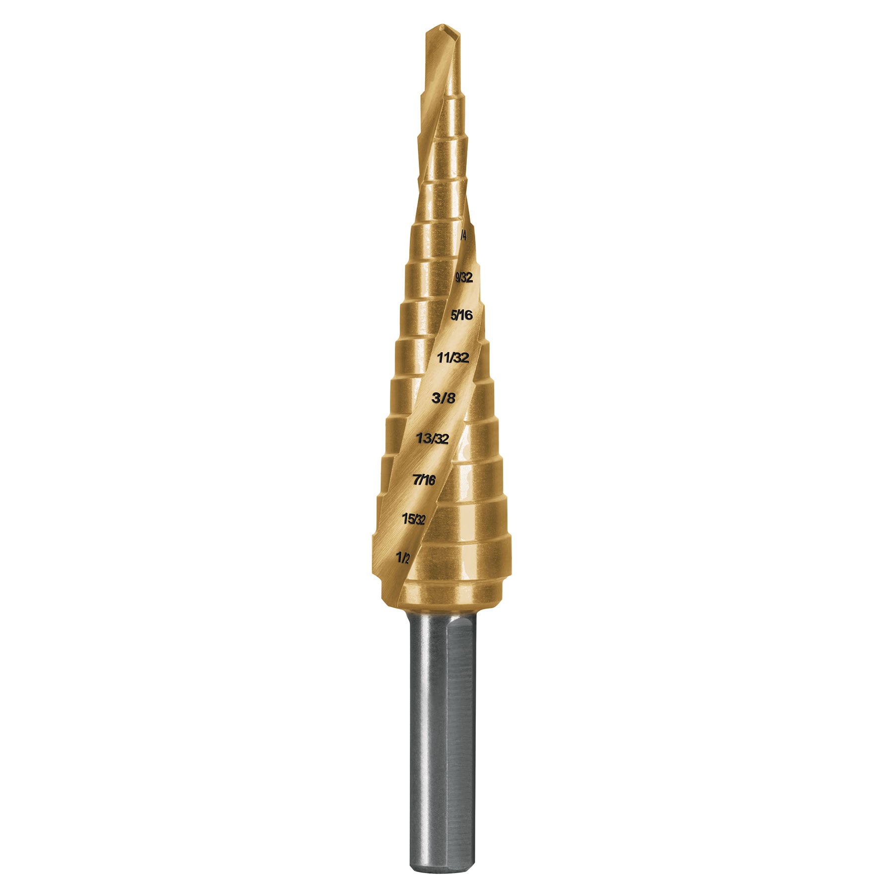 101551 Broca escalonada titanio 13 escalones 1/8' a 1/2', Expert