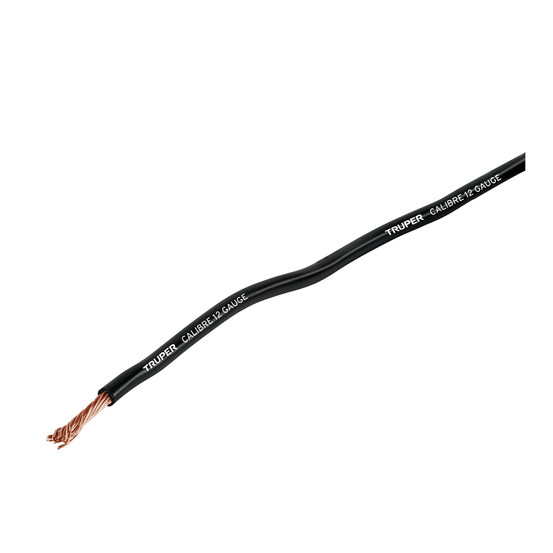 101115 Carrete con 3.5 m de cable primario negro calibre 12, Truper