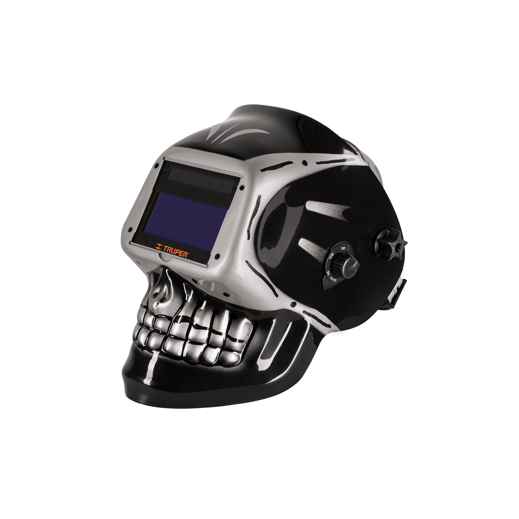 101111 Careta electrónica para soldar sombra 9-13, calavera, TRUPER