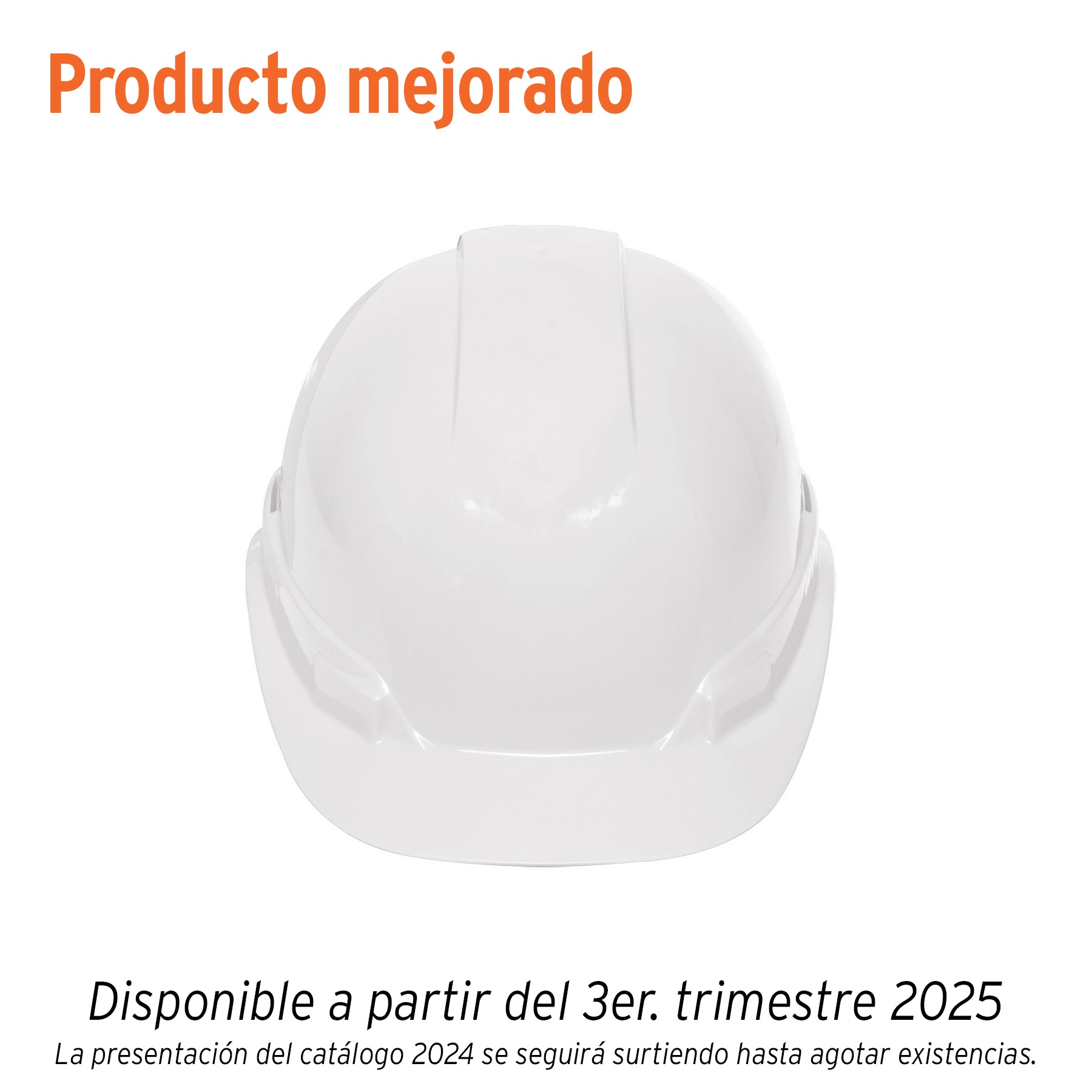 101258 Casco de seguridad ventilado, ajuste de matraca, blanco