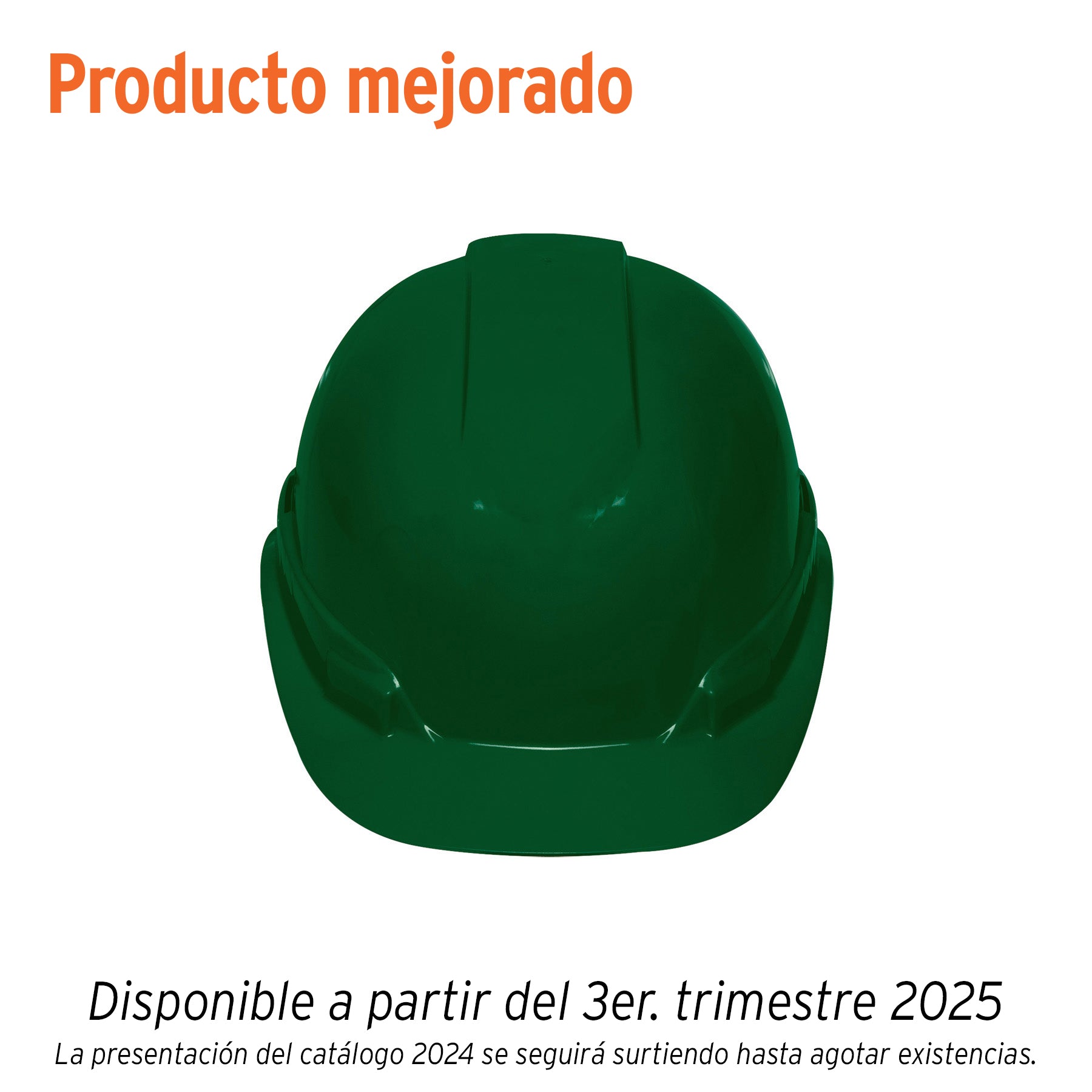 101270 Casco de seguridad ventilado, ajuste de matraca, verde