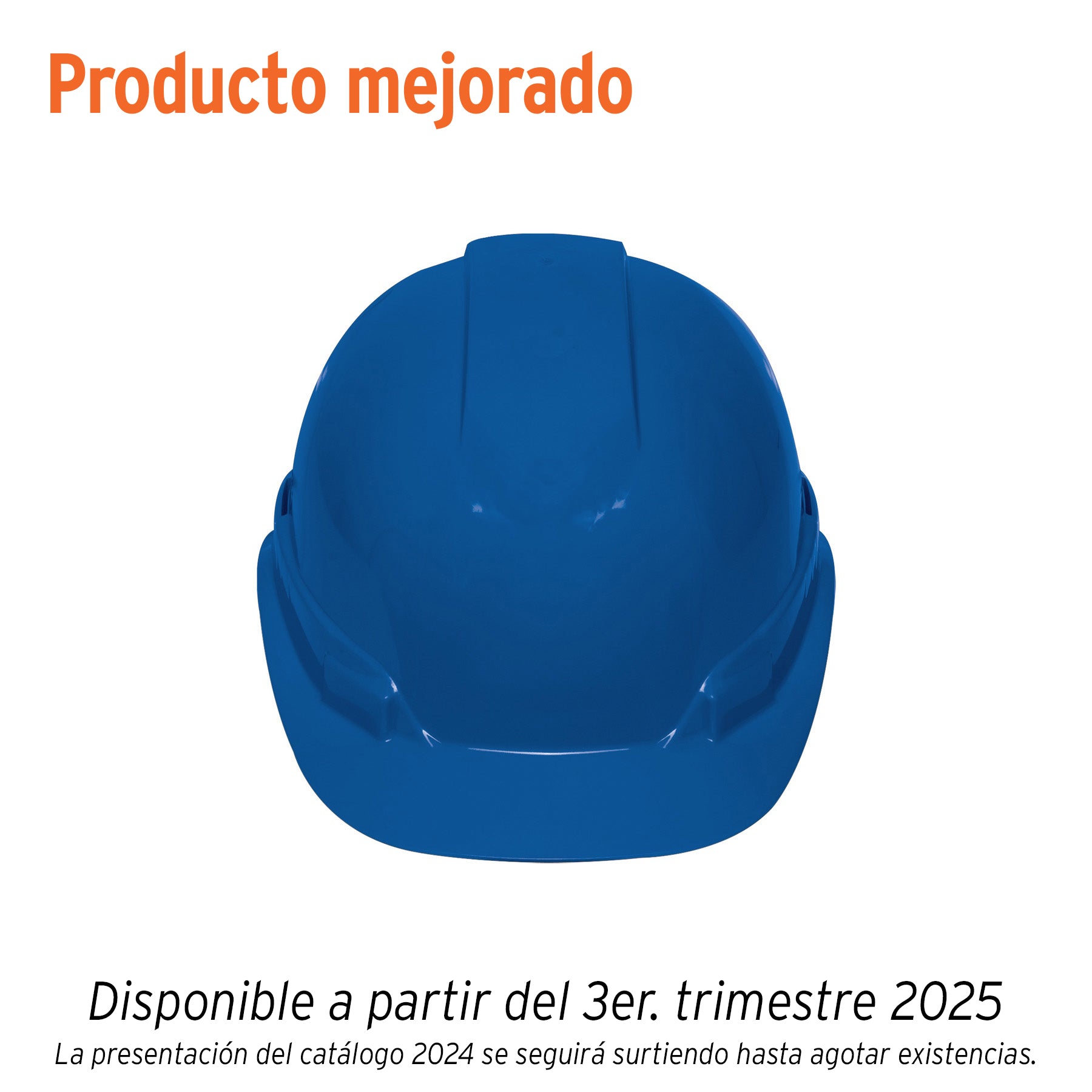 101259 Casco de seguridad ventilado, ajuste de matraca, azul