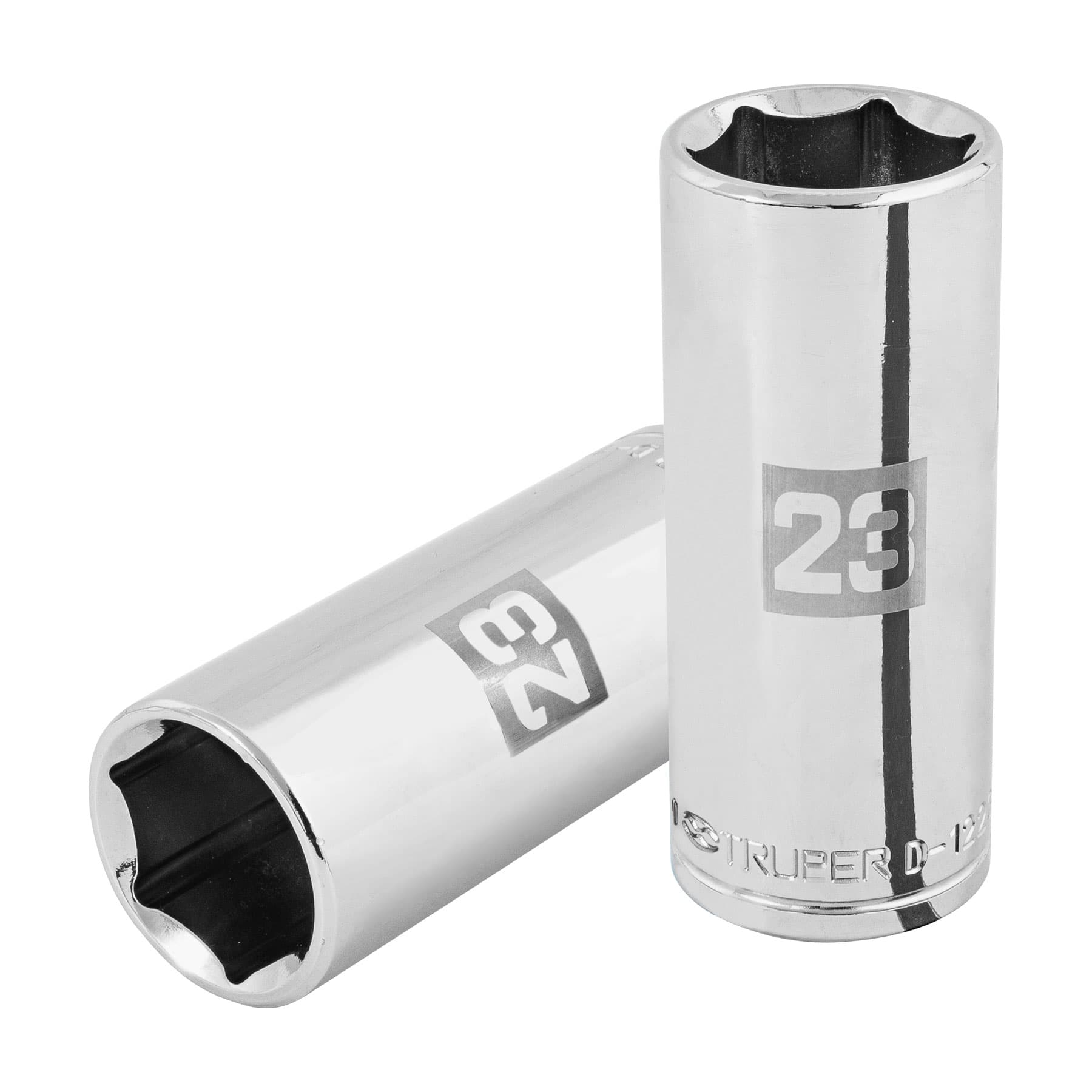 101011 Dado largo de 23 mm, 6 puntas, cuadro 1/2', Truper