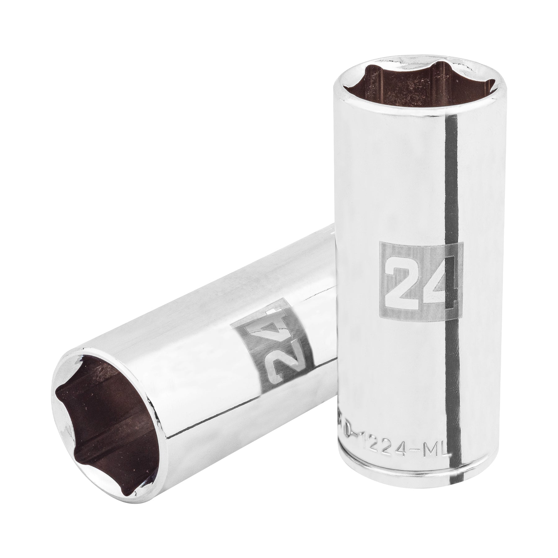 101012 Dado largo de 24 mm, 6 puntas, cuadro 1/2', Truper