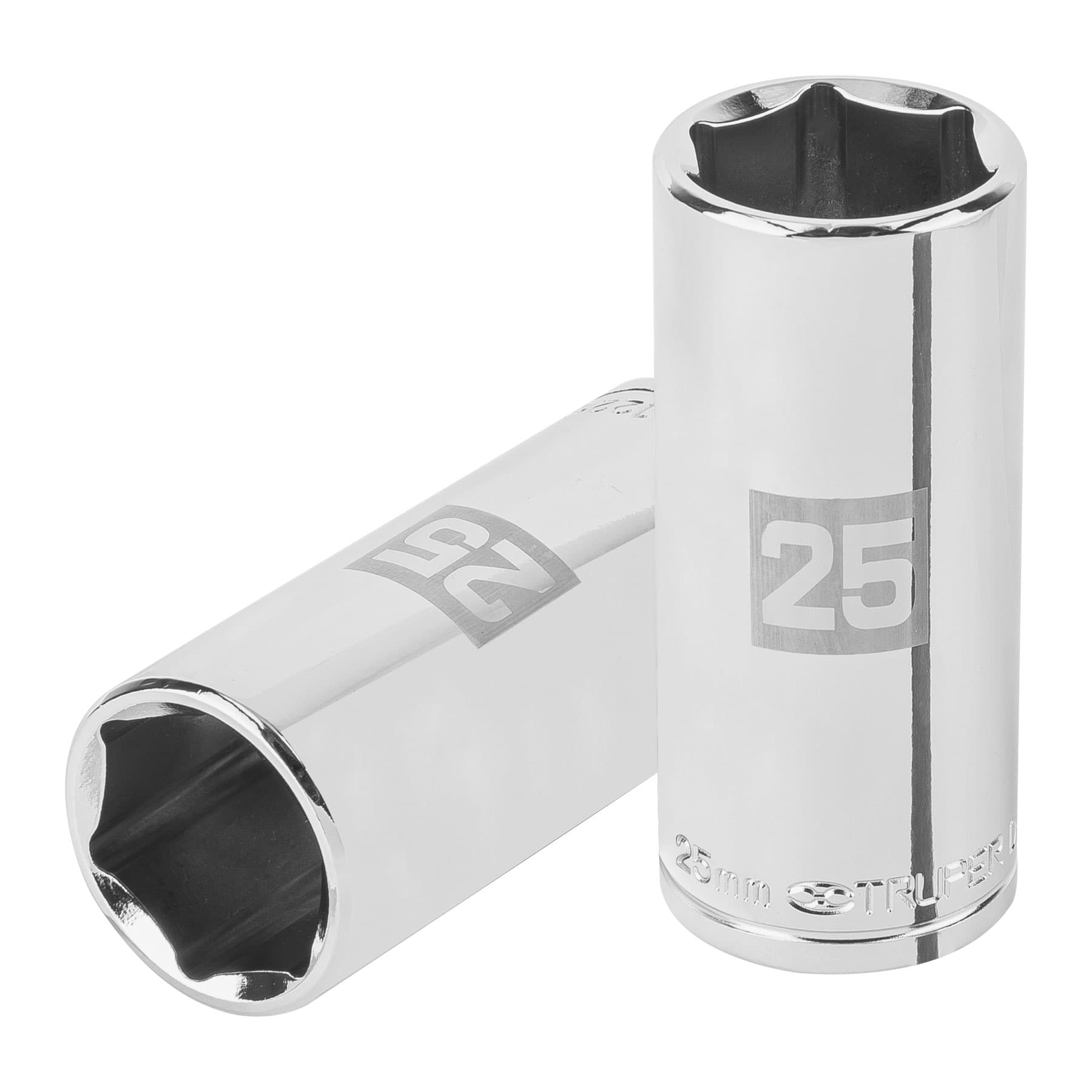 101013 Dado largo de 25 mm, 6 puntas, cuadro 1/2', Truper