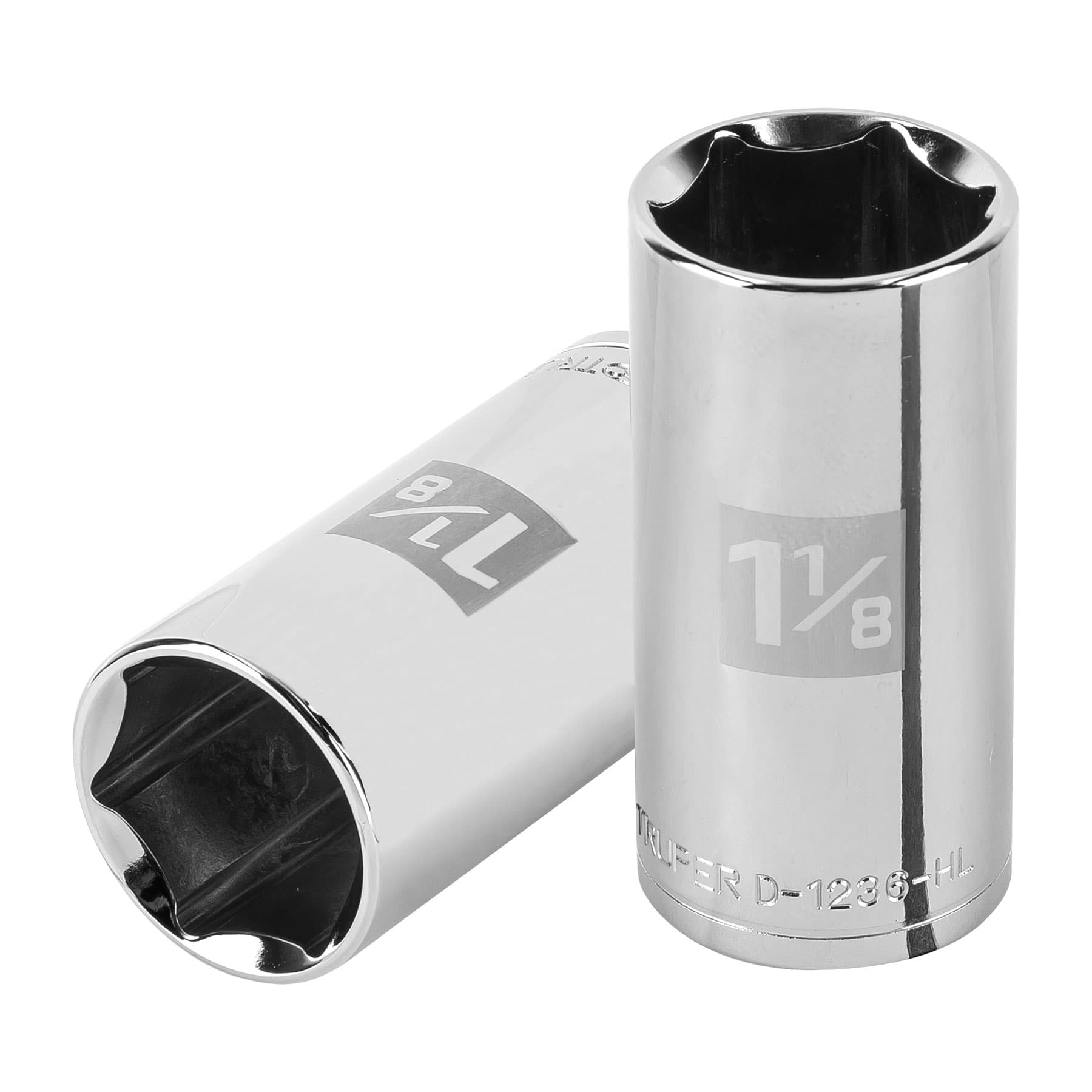 100998 Dado largo de 1-1/8', 6 puntas, cuadro 1/2', Truper