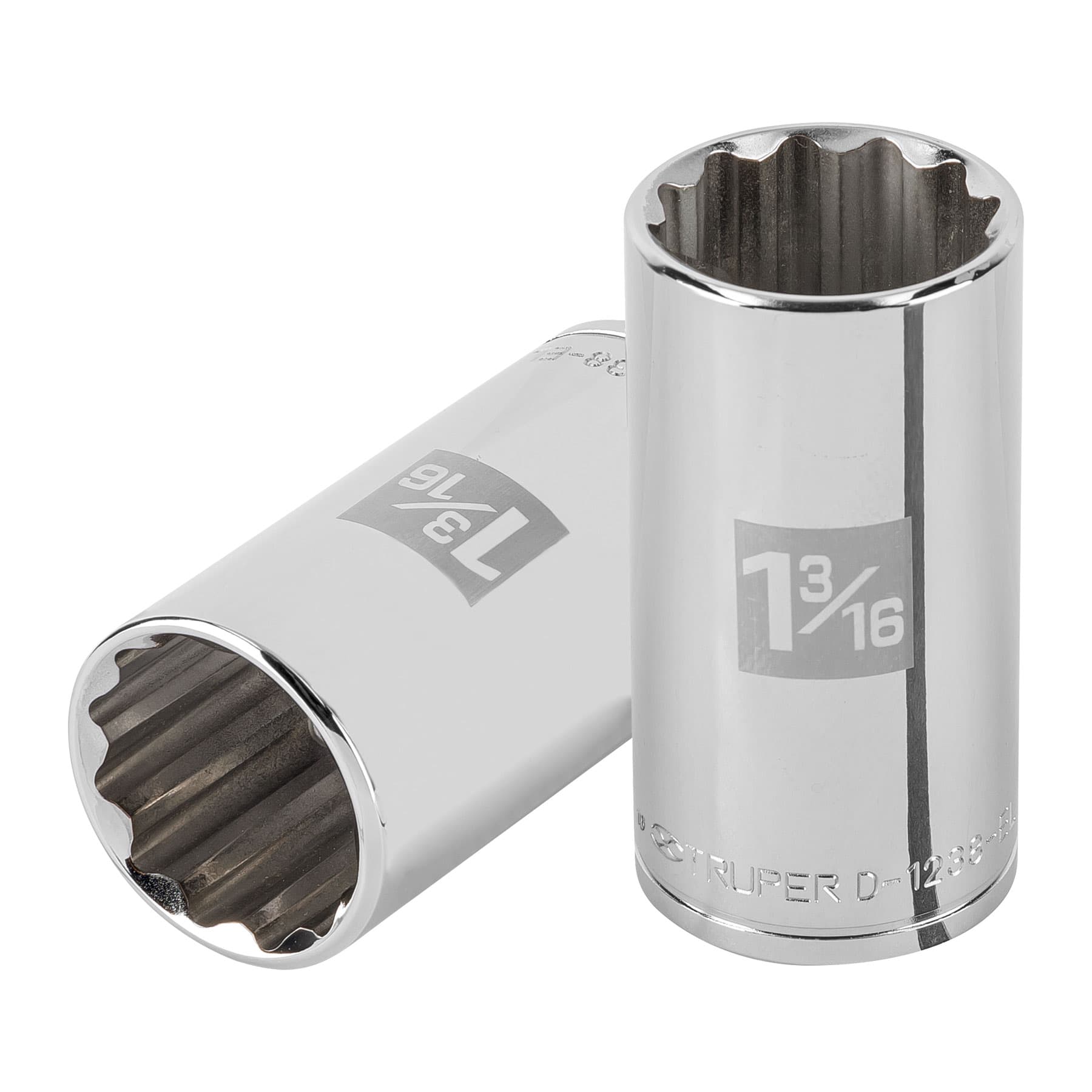 101004 Dado largo de 1-3/16' 12 puntas, cuadro 1/2', Truper