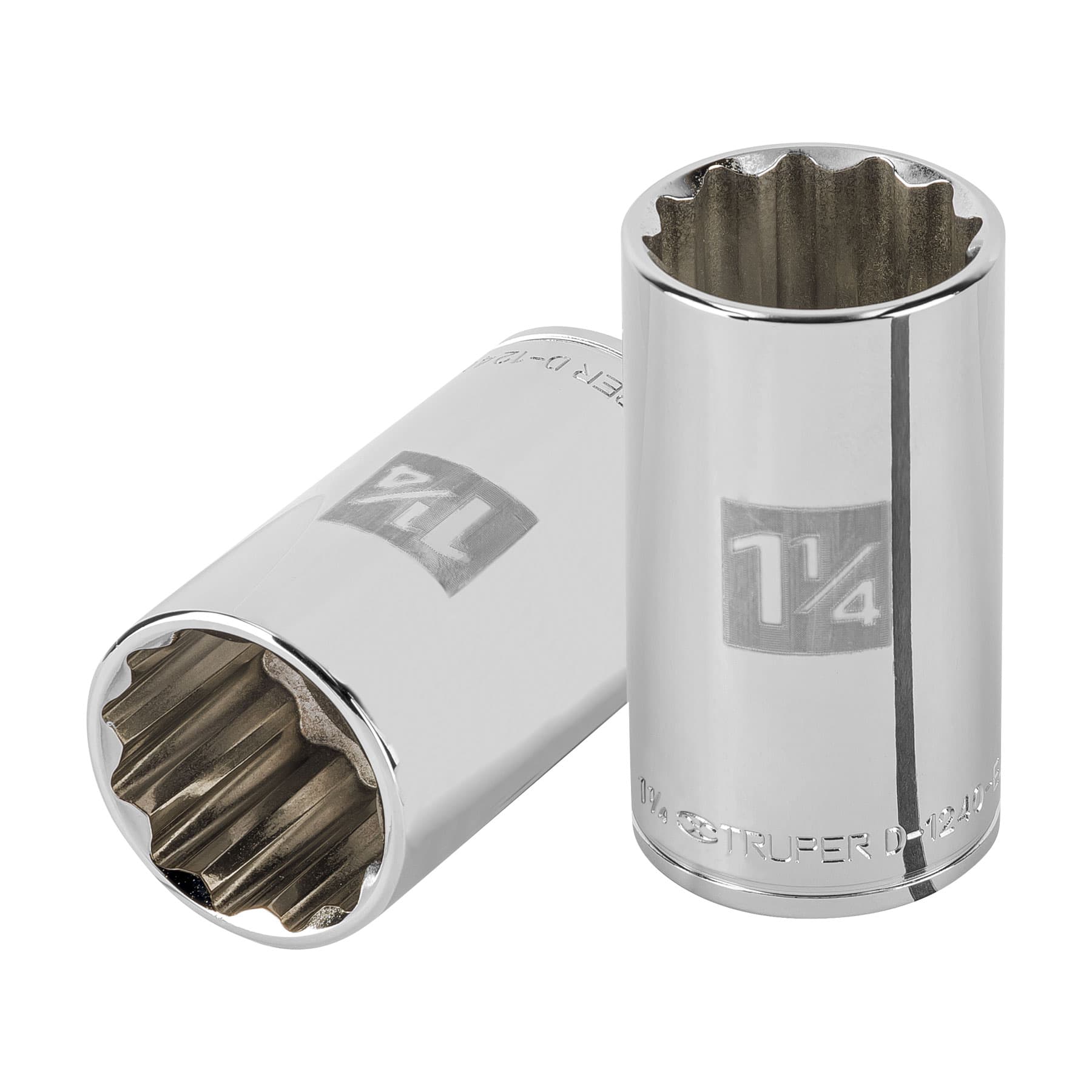 101005 Dado largo de 1-1/4' 12 puntas, cuadro 1/2', Truper