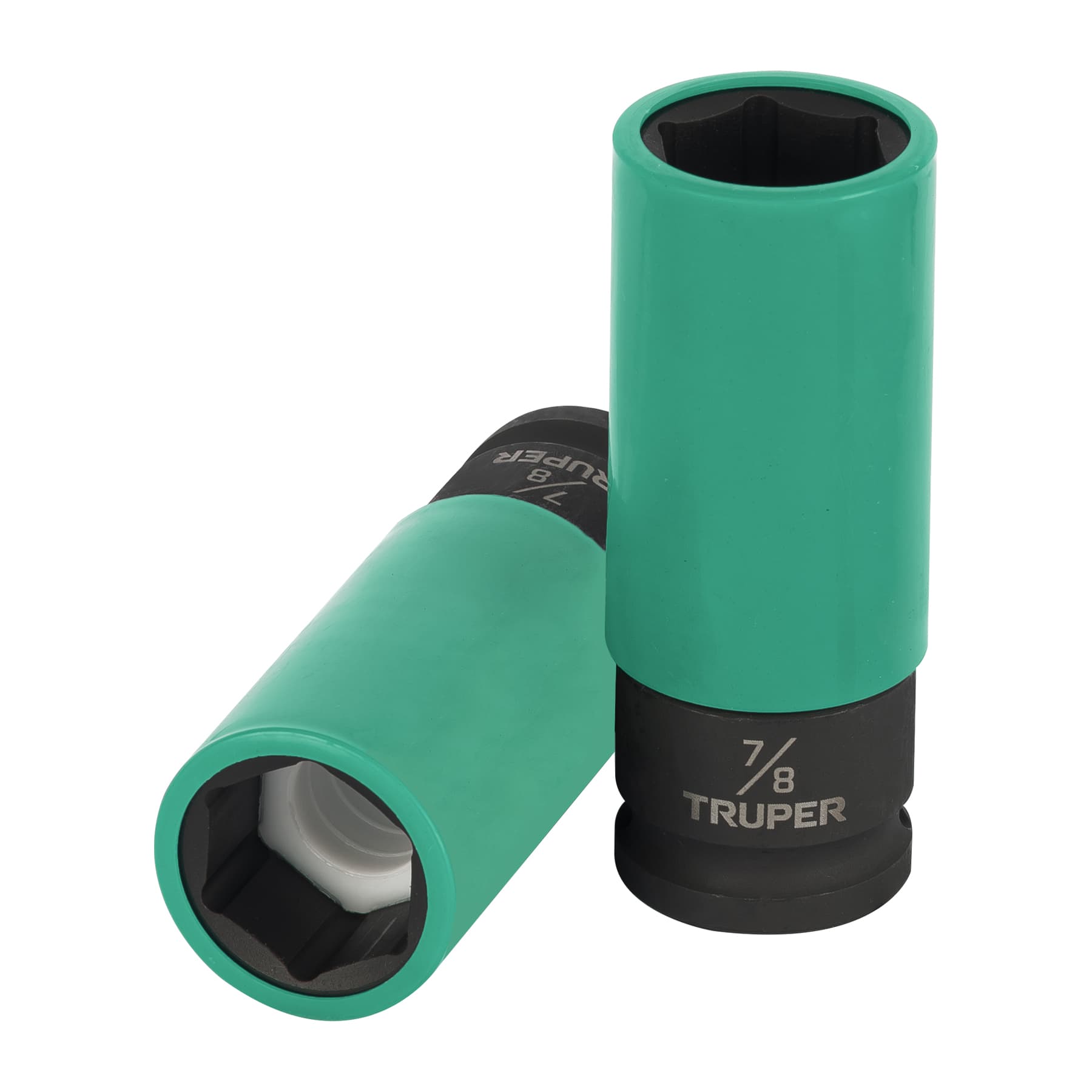 100929 Dado largo impacto prot. plást. 7/8', 6 puntas, cuadro 1/2'