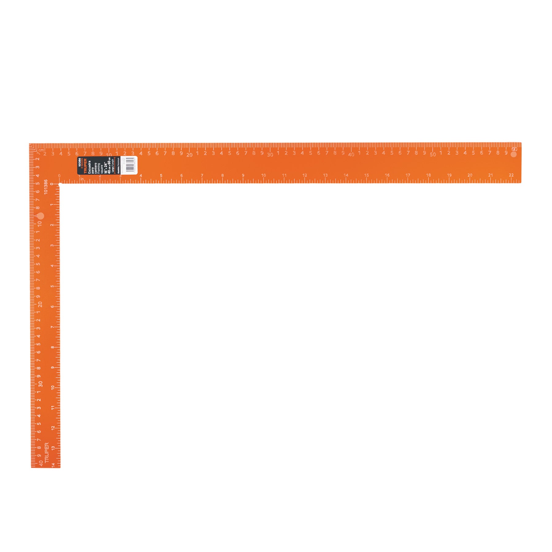 101386 Escuadra 16'x24' de aluminio color naranja para cantero