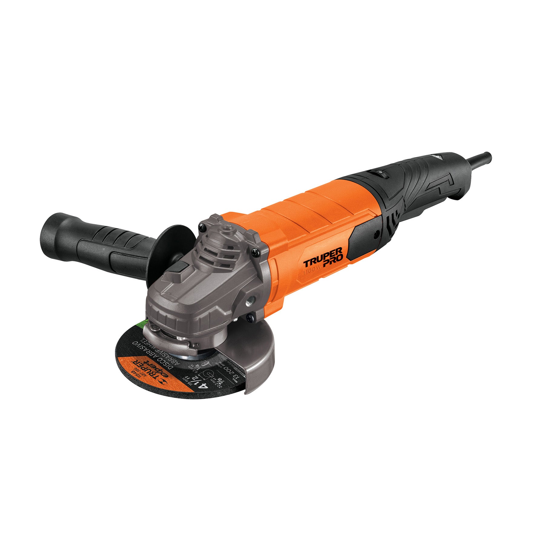 100902 Esmeriladora angular 4-1/2', 1100W, TRUPER PRO