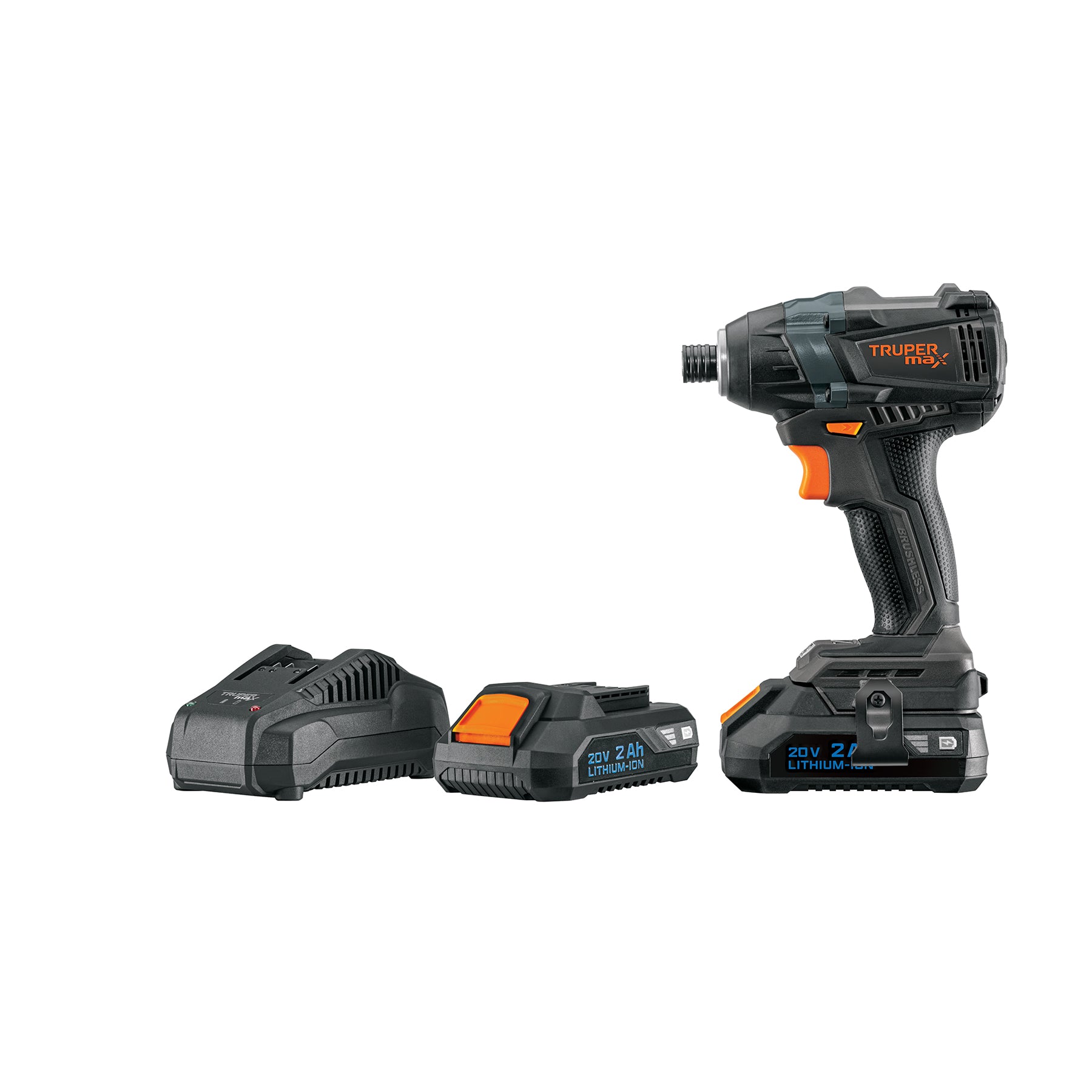 101402 Destornillador de impacto, 20V, 2 baterías 2Ah, MAX