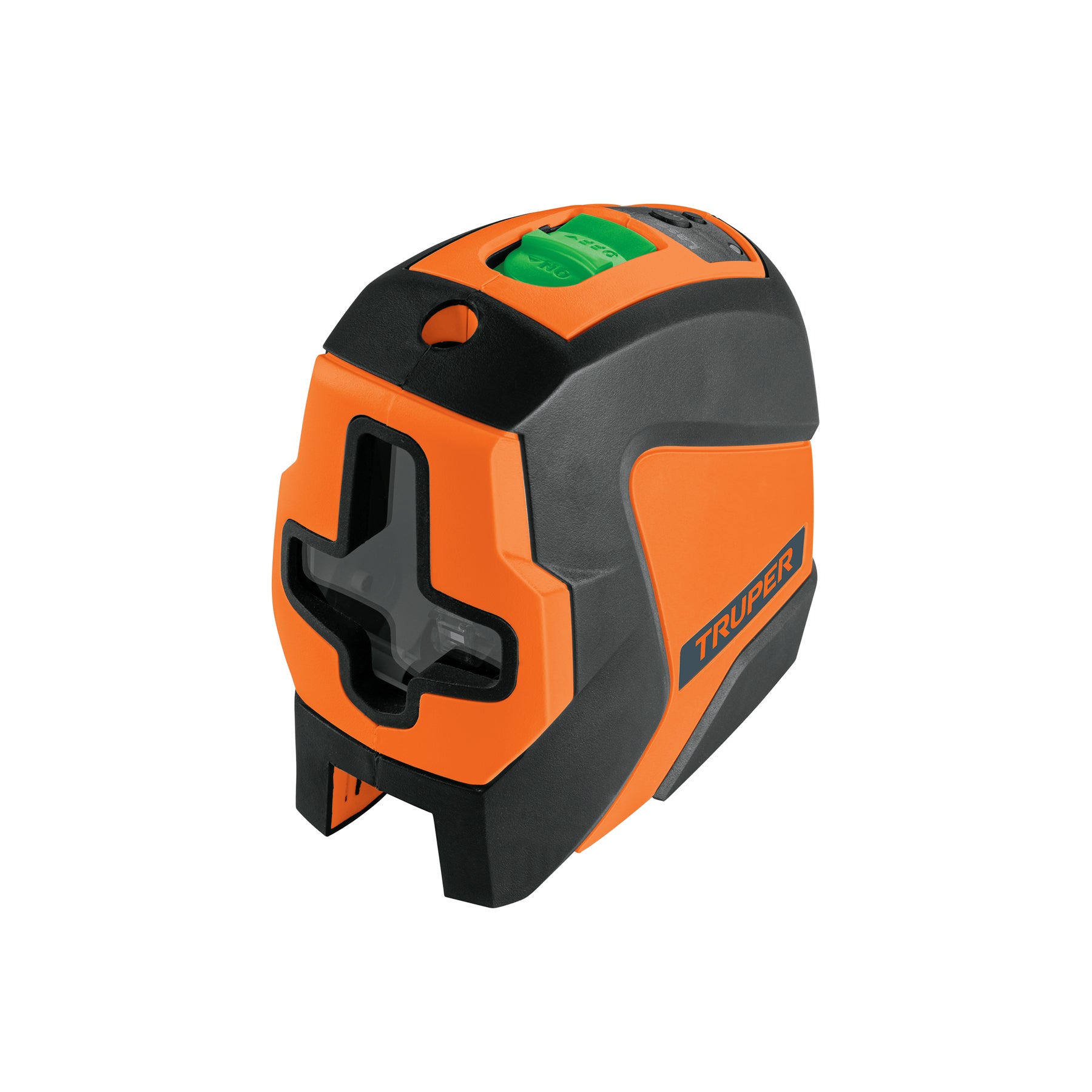 100810 Nivel láser verde c/plomada, alcance 30 m, de pilas, TRUPER