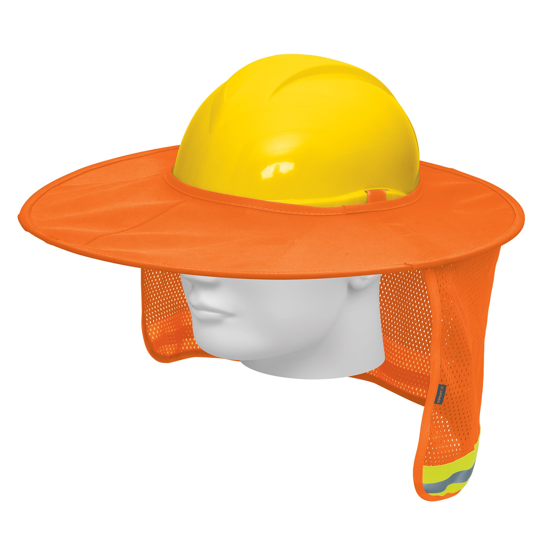 100353 Protector solar plegable para casco, naranja con reflejante